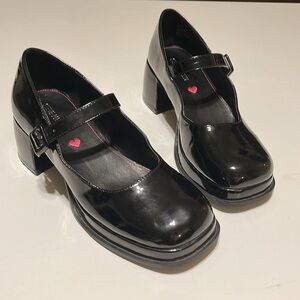 Steve Madden Black Platform Mary Jane Shoes